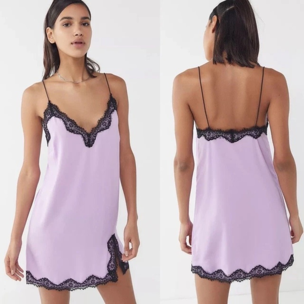 Out From Under Lavender Lace Trim Chemise
